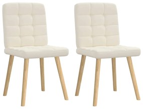 Cadeiras de jantar 2 pcs linho