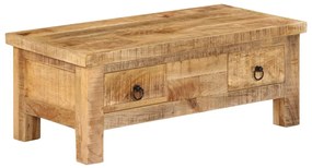 vidaXL Mesa de centro 90x45x35 cm madeira de mangueira maciça