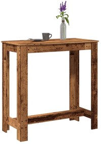 Mesa de bar 102x50x103,5 cm derivados de madeira madeira velha