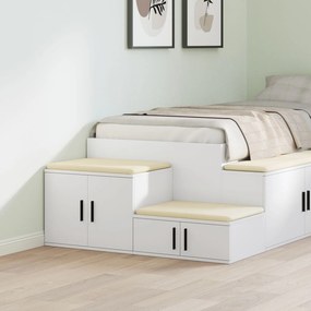 Armário de Armazenamento vidaXL Branco 108x41x40 cm em Madeira de Enge