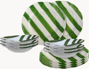 Conjunto de loiça em cerâmica Dolcevita Nastro, 6 pessoas, conjunto de 12