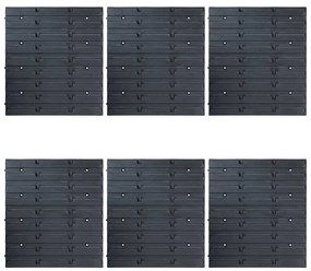 96 pcs Kit caixas arrumação com painéis de parede azul