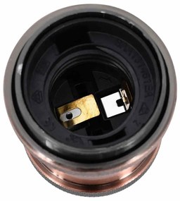 Casquilhos de lâmpadas 2 pcs Bronze vermelho E27