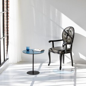 Mesa de Apoio Chill-Out – Preto e Azul – 50x50x50 cm