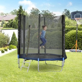 Trampolim de exterior com rede de segurança de Ø180 cm para crianças e adultos