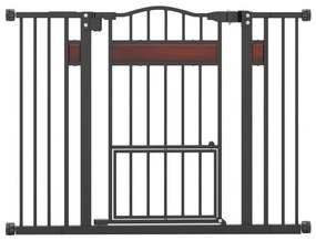 Portão extra largo para animais de estimação com aberturas de 74 a 104 cm - Branco