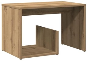 Mesa de apoio 59x36x38 cm derivados madeira carvalho artisiano