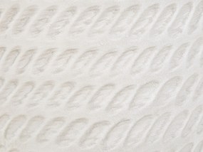 Vaso para plantas em fibra de argila branco creme 39 x 39 x 44 cm LIVADIA Beliani