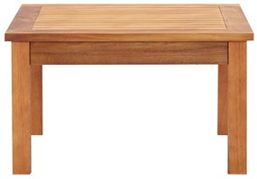 Mesa de centro p/ jardim 60x60x36 cm madeira de acácia maciça