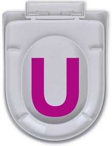Tampo de sanita com fecho suave quadrada branco