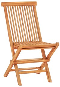 3 pcs conjunto bistrô dobrável madeira de teca maciça