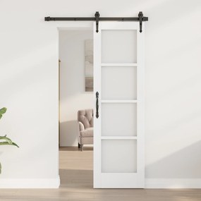 vidaXL porta interna com vidro "ORKDAL" branca 61x198,5x4 cm