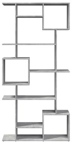 Estante 92x29x188 cm derivados de madeira cinzento cimento