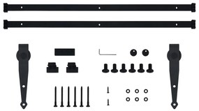 Mini kit para armário deslizante aço carbono 200 cm