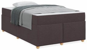 Estrutura de cama com colchão Castanho escuro 120 x 200 cm