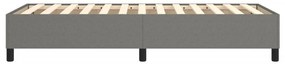 Estrutura de cama sem colchão 80x200 cm tecido cinzento-escuro