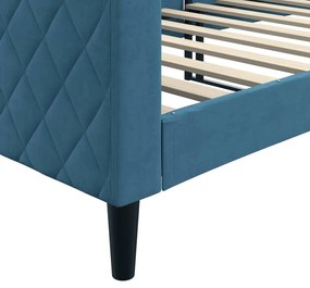 Sofá-cama 80x200 cm veludo azul