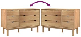 Armário de gavetas OTTA 111x43x73,5 cm pinho maciço