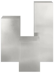 Suportes para Plantas de Exterior Pilar 3 pcs Aço Inoxidável