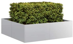 Vaso/floreira 100x100x30 cm aço galvanizado