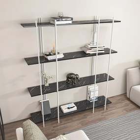 Estante Moss – Preto e Branco – 160x180x29,6 cm