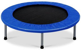 Trampolim dobrável portátil para crianças Fitness Actividades no interior e no exterior 97 x 97 x 19 cm Azul escuro