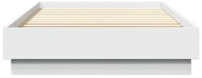 Estrutura de cama 90x200 cm derivados de madeira branco