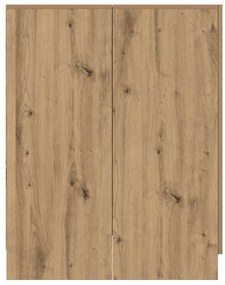 Armário sanita/máquina de lavar 70,5x71,5x91,5cm carvalho artisiano