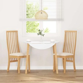 Cadeiras de jantar com almofadões 2 pcs madeira maciça
