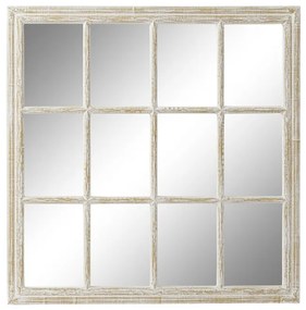 Espelho de Parede Dkd Home Decor Branco Madeira Mdf (87.5 X 3 X 87.5 cm)