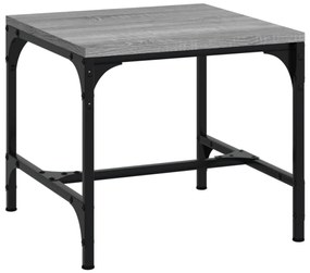 Mesas de apoio 2 pcs 40x40x35 cm deriv. madeira cinzento sonoma