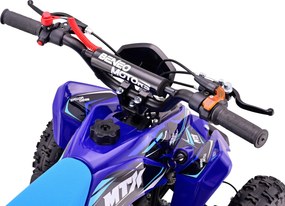 Mini Moto 4 Infantil para crianças 5 a 9 anos 50CC Beneo Motors MTX, velocidade até 40 Km/h com limitador Azul