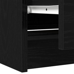 Móvel de TV 60x35x54 cm derivados de madeira preto