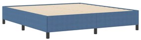 Estrutura de Cama vidaXL Azul 180x200 cm em Tecido Damasco