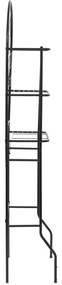 Toalheiro preto 60x33x174 cm