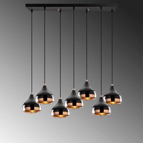 Candeeiro de Teto Yildo – Preto – 88 x 36 cm