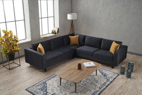 Sofá de Canto Kale – Antracite – 258 cm x 258 cm