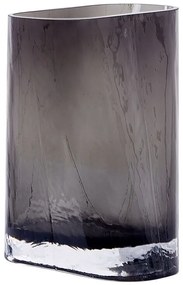 Vaso de vidro cinzento 20 cm MITATA Beliani