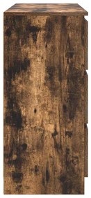 Aparador 100x35x76 cm madeira processada carvalho fumado