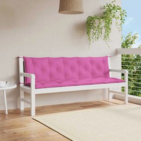 Almofadões para bancos de jardim 2 pcs tecido oxford rosa
