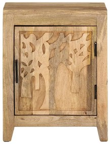 Mesa de cabeceira 40x30x50 cm madeira de mangueira maciça