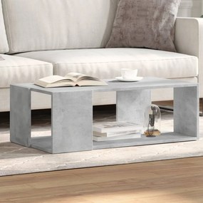 Mesa de centro 89,5x48x30 cm derivados de madeira cinza cimento