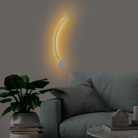 Candeeiro de Parede Uyan – Cinzento – 49cm x 15cm x 10cm