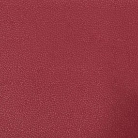 Cadeiras de jantar 2 pcs couro artificial vermelho-tinto