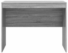 Secretária de Escrita Cinza sonoma MDF, Folheado 100 x 50 x 76 cm