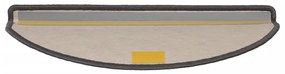 Tapetes de escada autoadesivos 15 pcs 65x21x4cm cinzento e bege