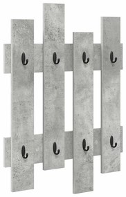 Cabideiro de Parede Cinza concreto 60 x 3 x 82 cm