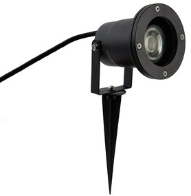 LED Foco de jardim inteligente industrial preto com WiFi GU10 IP65 - Basic Moderno