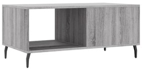 Mesa de centro 90x50x40 cm derivados de madeira cinzento sonoma