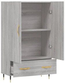 Armário alto derivados de madeira 69,5x31x115cm cinza sonoma